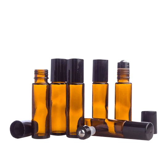 10 mL Amber Roller Bottle (6-Pack)